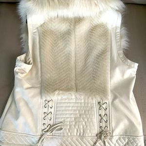 Guess faux fur vegan vest